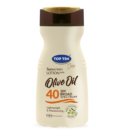 TOP TEN OLIVE OIL Sunscreen Lotion SPF 40