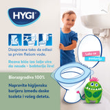 PAPIRNATA POKRIVKA ZA DASKU JAVNOG TOALETA NAMENJENA DECI