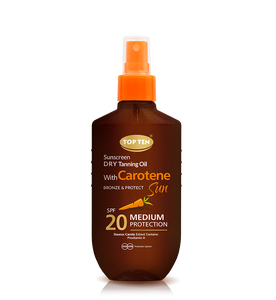 TOP TEN Tanning Dry Oil with CAROTENE SPF 20