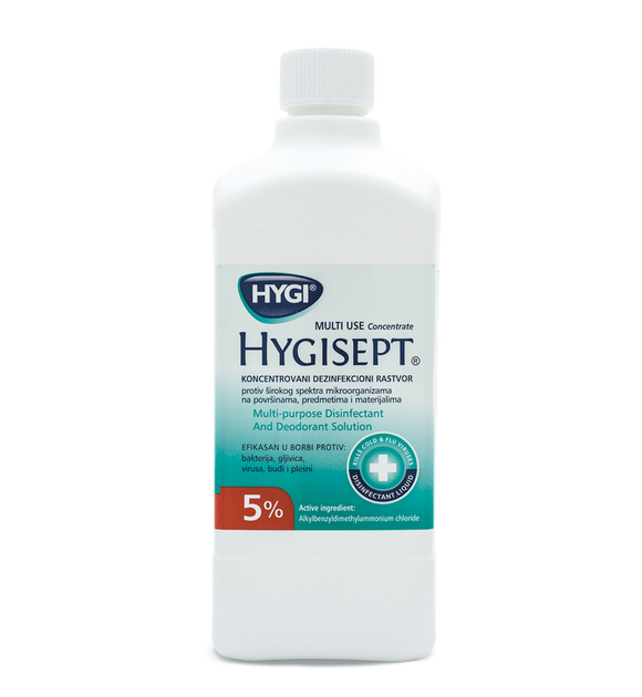 HYGISEPT 1000 KONCENTRAT Dezinfekciono deterdžentski rastvor 5%