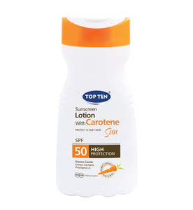 TOP TEN CAROTENE Sunscreen Lotion SPF 50