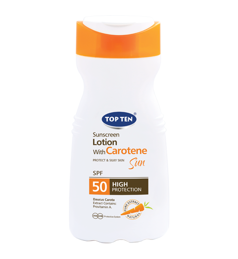 TOP TEN CAROTENE Sunscreen Lotion SPF 50