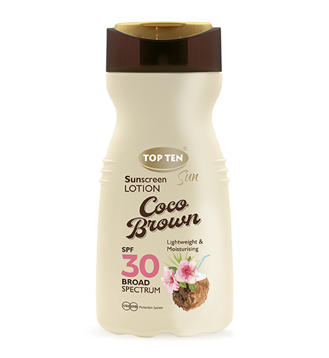 TOP TEN Coco Brown Sunscreen Lotion SPF30