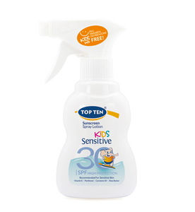 TOP TEN KIDS SENSITIVE Sunscreen Lotion Trigger SPF 30