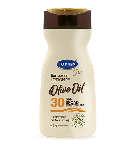 TOP TEN OLIVE OIL Sunscreen Lotion SPF 30
